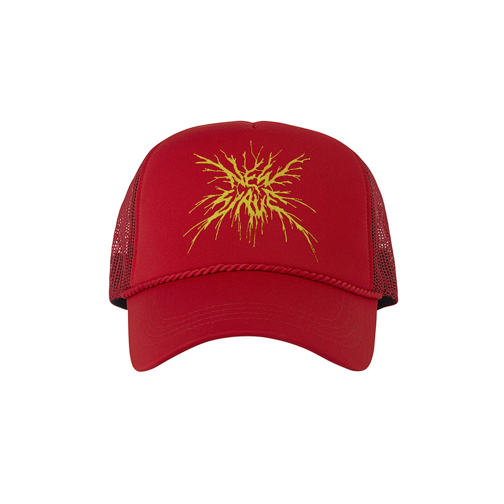 [NEW WAVE SEOUL] New Wave Metal Trucker Cap ( Red )