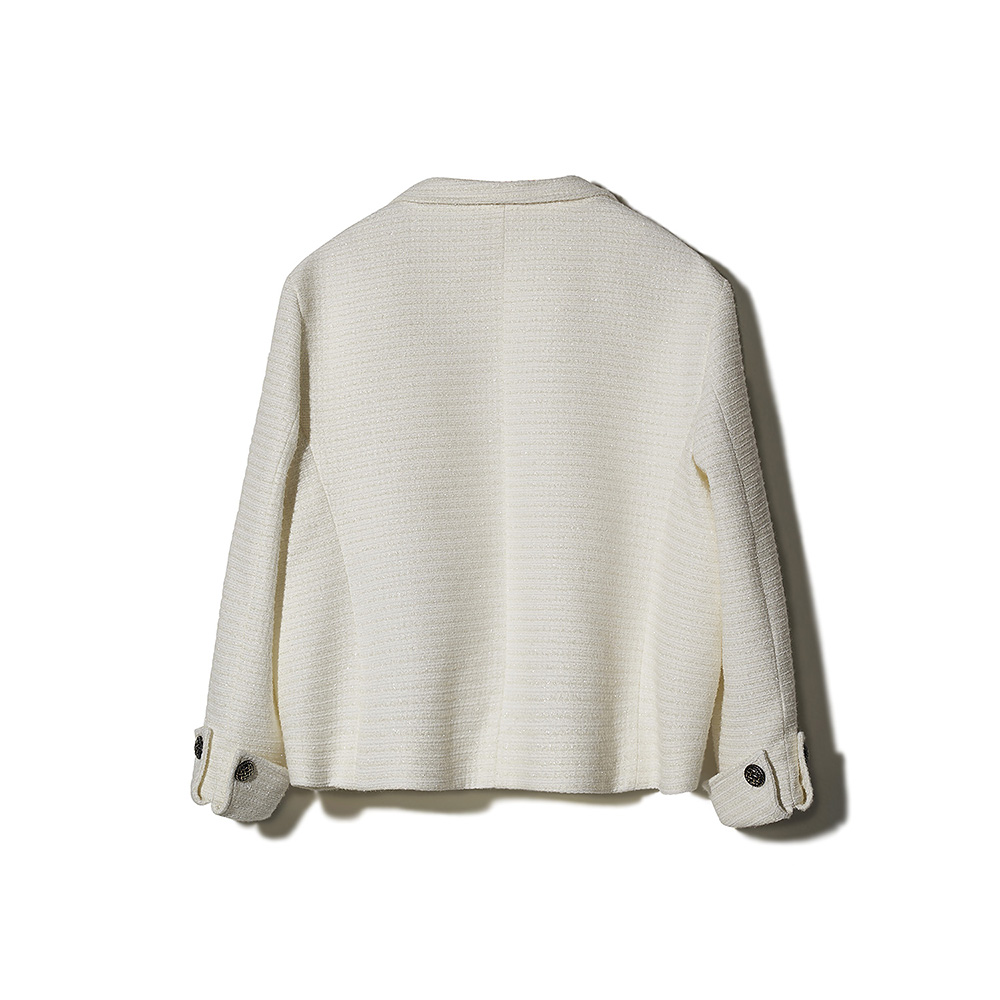 [MOTIFEST] Garments Tweed Jacket ( White )
